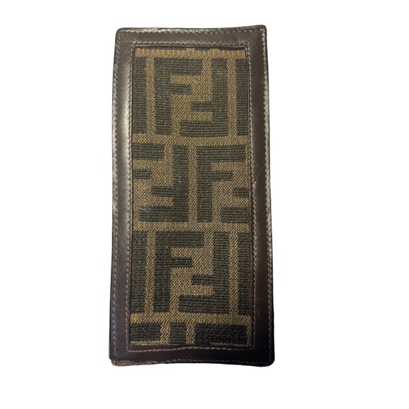 Fendi Accessories - Fendi Logo Brown Vintage Zucca Eyeglass Case